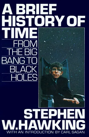 The cover of A Brief History of Time: From the Big Bang to Black Holes.