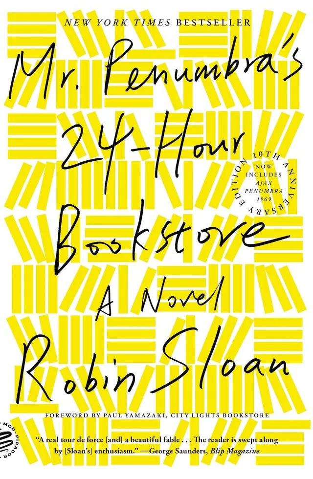 The cover of Mr. Penumbra's 24-Hour Bookstore.