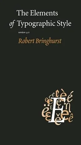 The cover of The Elements of Typographic Style.