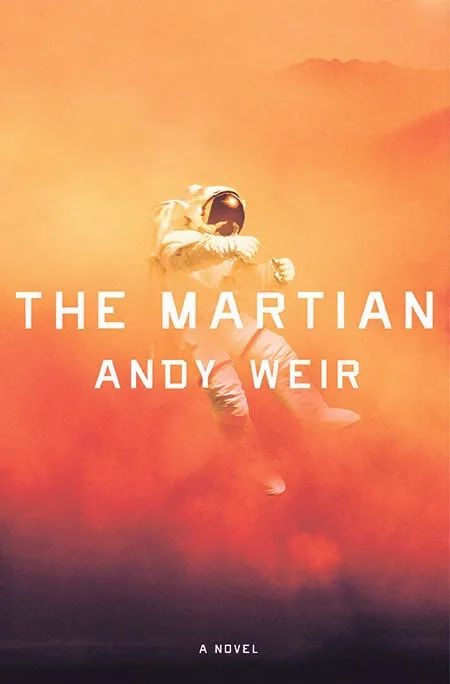The cover of The Martian.