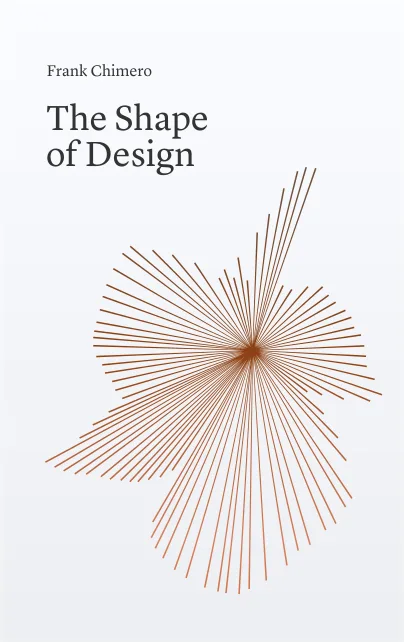 The cover of The Shape of Design.