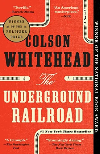 The cover of The Underground Railroad.